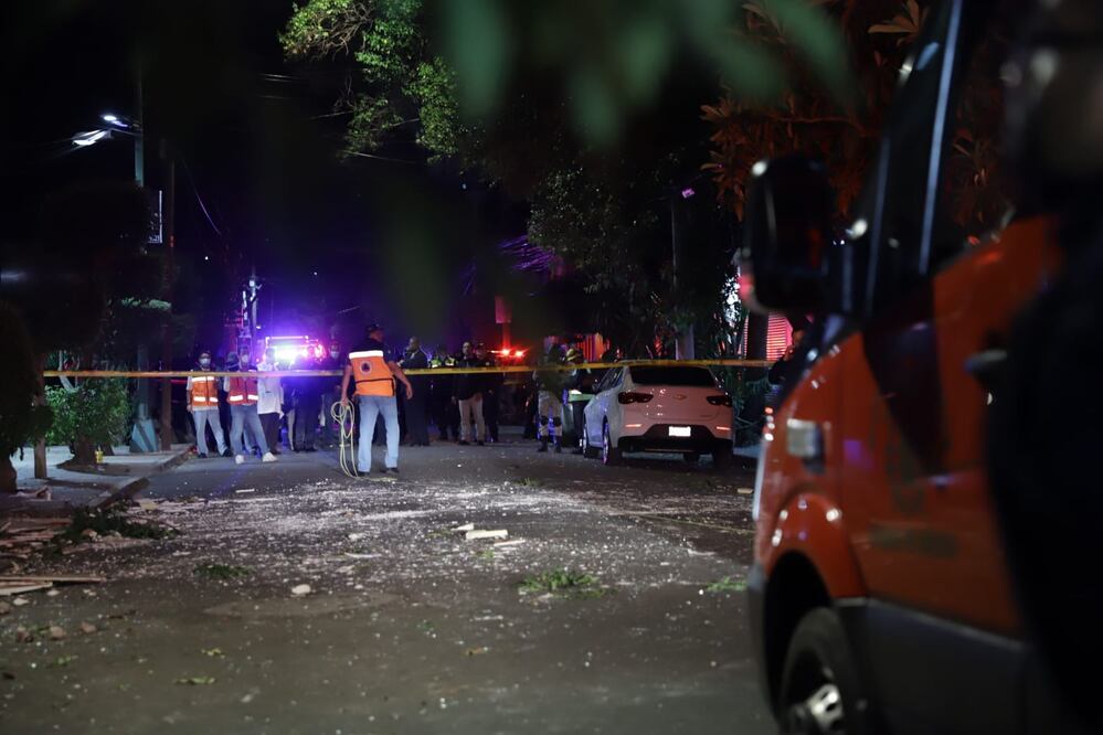 Explosión en Monte Albán, colonia Narvarte. Foto: Fernanda Rojas/ EL UNIVERSAL.