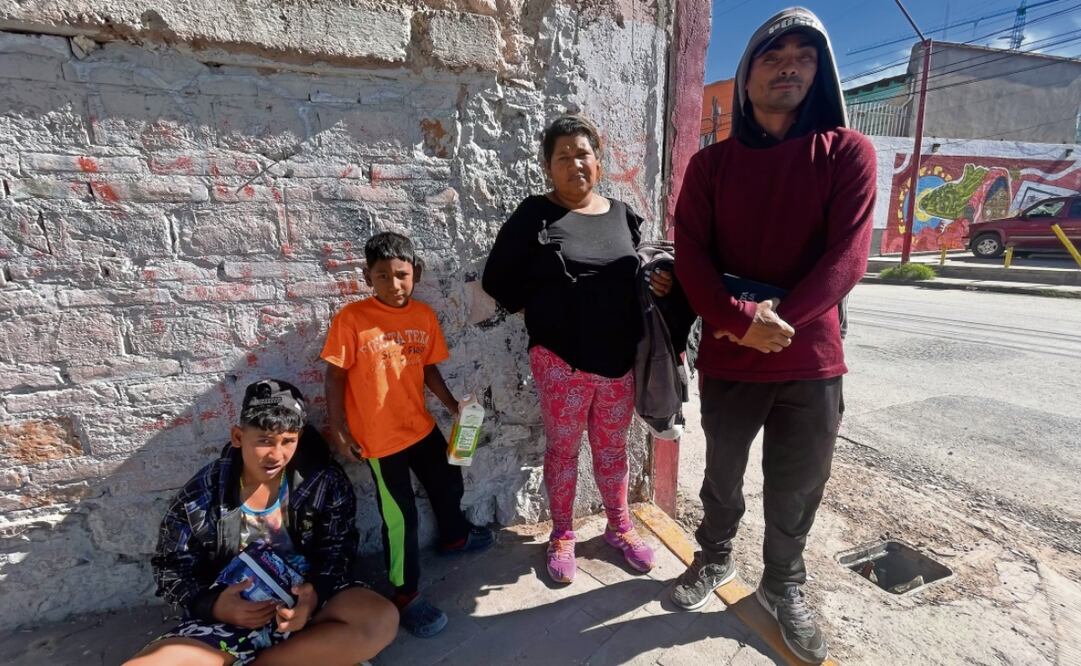 Luis Eminelio Castillo, su esposa y sus dos hijos llegaron a Ciudad Juárez cuatro días después de que Donald Trump ganó las elecciones de Estados Unidos. Foto: Paola Gamboa | El Universal