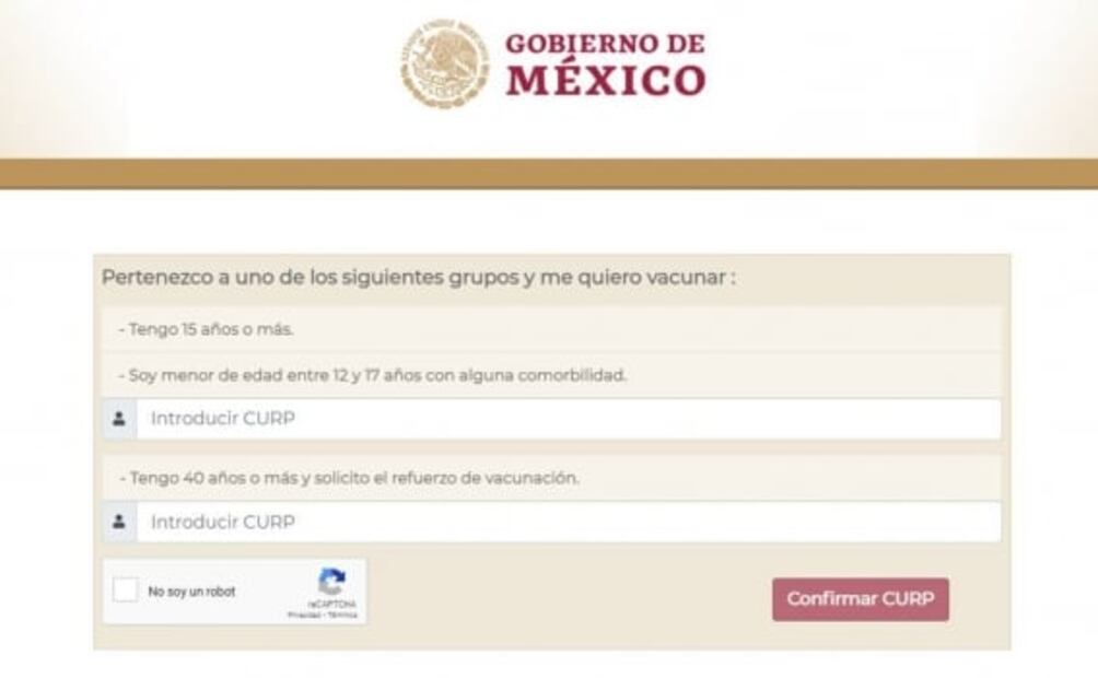 Inicia registro para refuerzo de dosis antiCovid para personas de 40 a 59 años
