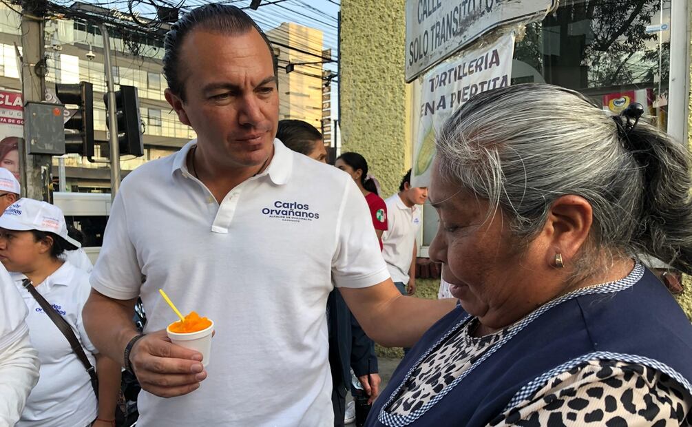 Le exige Orvañanos a Batres que saque las manos de la elección en Cuajimalpa. Foto: Omar Díaz