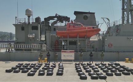 FOTOS: Marina asegura más de 3 toneladas de cocaína frente a las costas de Colima; hay 7 detenidos