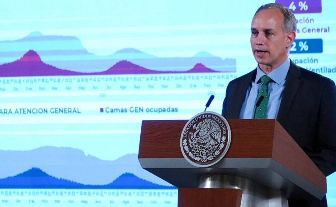 El subsecretario de Salud, Hugo López-Gatell, destacó que hay estados con más de dos días sin muertes por Covid. Foto: Diego Simón Sánchez/EL UNIVERSAL