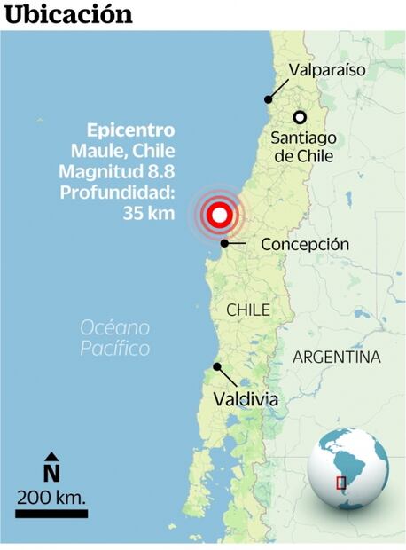 A 10 años del terremoto de magnitud 8.8 en Chile