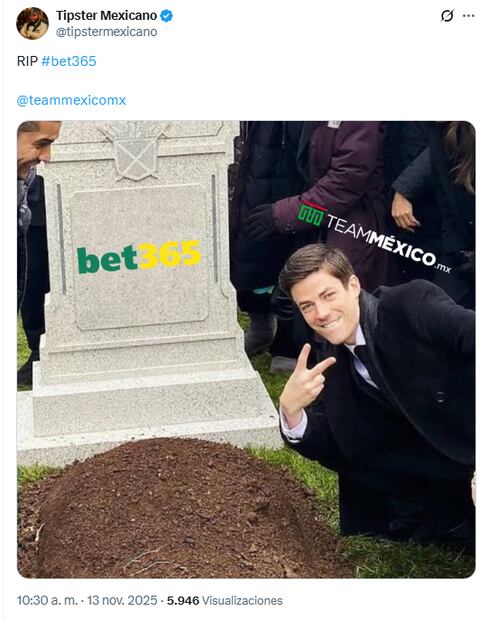 En redes sociales, usuarios y aficionados del deporte se despiden de la plataforma de apuestas en línea bet365. Foto: Captura de pantalla X