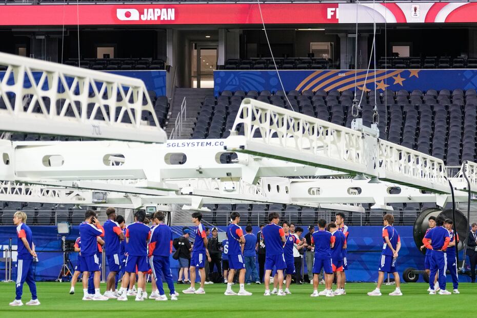 Selección de Japón en entrenamiento, de cara a su debut en el Mundial de 2026 - Foto: AP