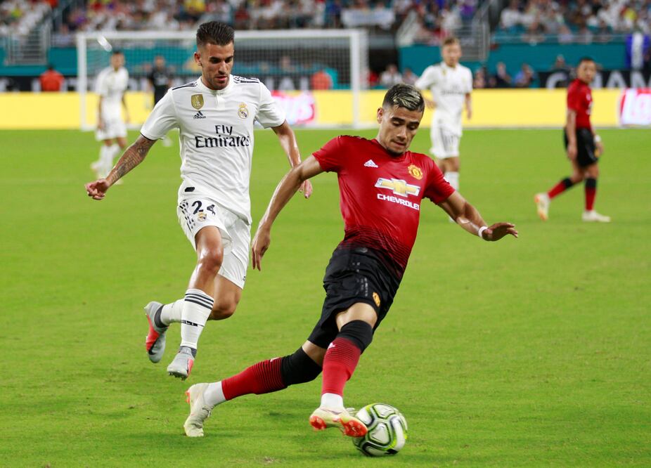 Juego entre el Real Madrid y el Manchester United en los Estados Unidos. FOTO/REUTERS.