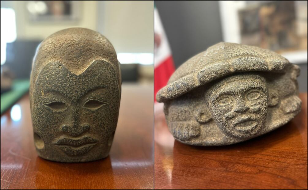 Parte de las piezas arqueológicas recuperadas (25/09/2025). Foto: Especial