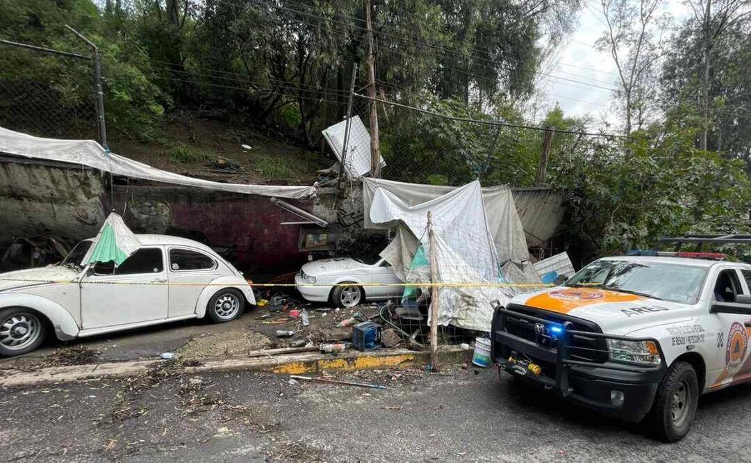 Cae barda en la colonia La Forestal en la Gustavo A. Madero / Foto: @SGIRPC_CDMX