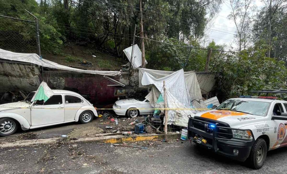 Cae barda en la colonia La Forestal en la Gustavo A. Madero / Foto: @SGIRPC_CDMX