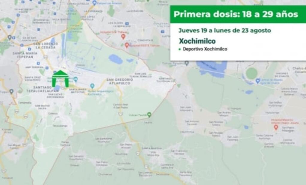 Hoy inicia vacunación contra Covid-19 de la chaviza en Xochimilco