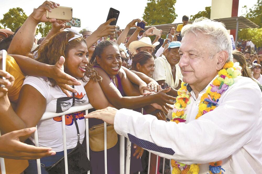 El presidente mexicano, Andrés Manuel López Obrador, de gira el pasado 15 de marzo en Guerrero. Foto: REUTERS
