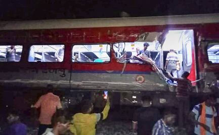 Sube a 50 la cifra de muertos por incidente de trenes en India; hay más 400 heridos