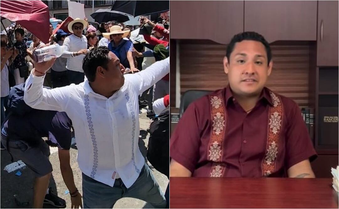 "Yo no soy quien agredió a AMLO"; morenista Jorge Cedillo sale aclarar el "botellazo" que lanzó. Foto: Captura de pantalla