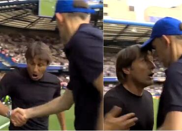 VIDEO: La tensa despedida entre Tuchel y Conte que casi termina a golpes en la Premier League