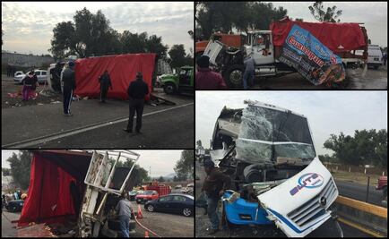 Deja 2 muertos choque de camión con peregrinos en la México-Pachuca