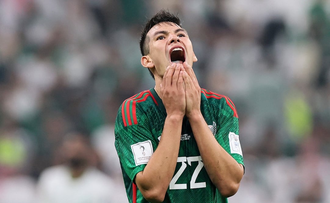Chucky Lozano lamentando una jugada / FOTO: AFP 