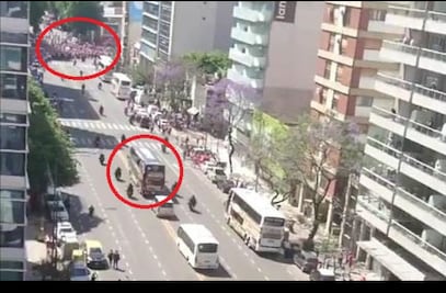 Aquí fueron los lamentables hechos previo a la final River-Boca