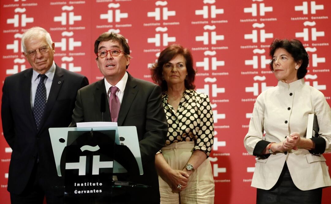 Luis García Montero tomó hoy posesión del Instituto Cervantes. Foto: EFE/Mariscal