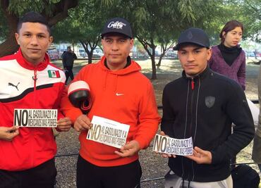 Boxeadores contra el gasolinazo