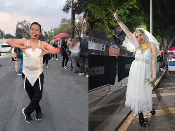 Fans, "novias" y hasta dobles de Madonna se reúnen en el primer concierto de la cantante en la CDMX