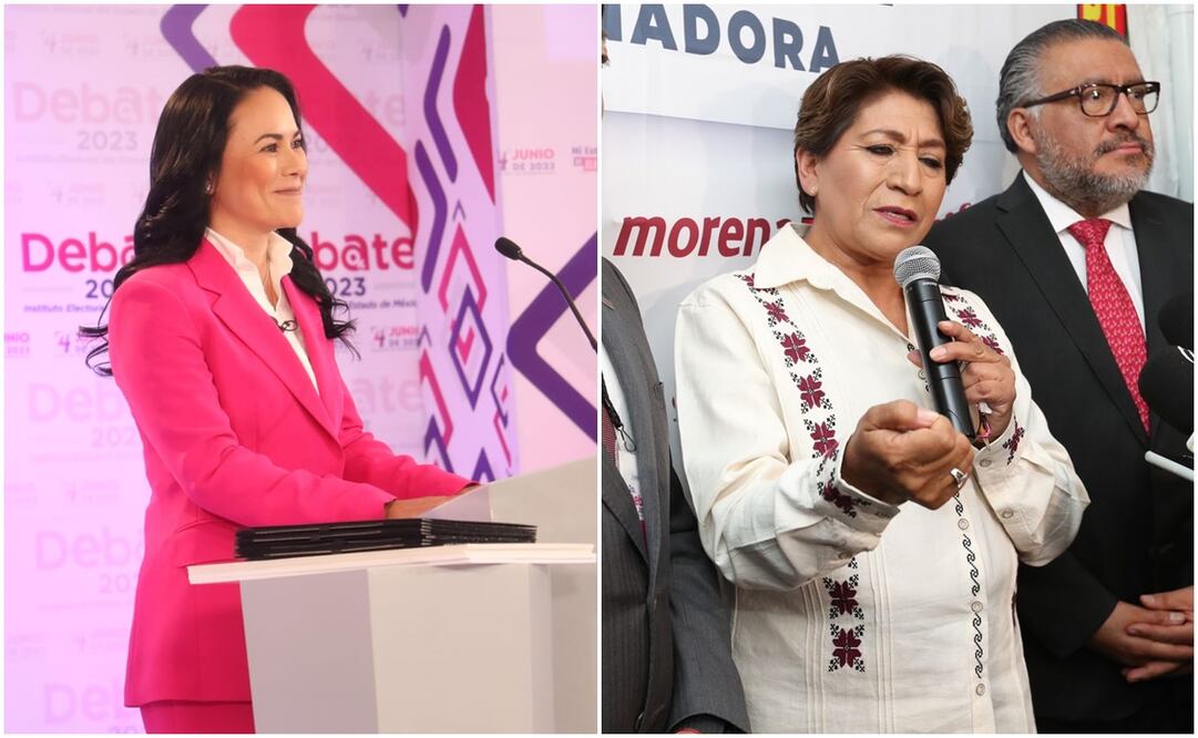 Alejandra del Moral y Delfina Gómez. Fotos: Especial y Jorge Alvarado