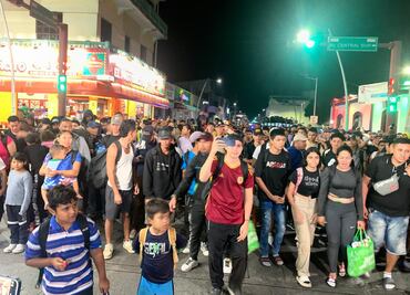 Primera caravana migrante de 2025 parte de Tapachula, Chiapas; intentan llegar a EU antes de que Trump asuma presidencia