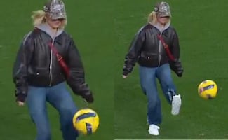 Sydney Sweeney sorprende al mostrar su "talento" futbolístico en Portugal