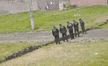 Desbordamiento de río en Chalco abre grieta