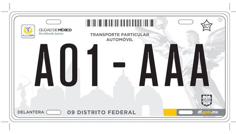 Habrá cambio de placas en autos de la Ciudad de México