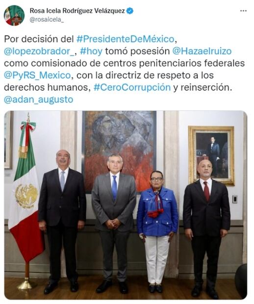 AMLO nombra a Hazael Ruiz como titular de Prevención y Readaptación Social de la SSPC