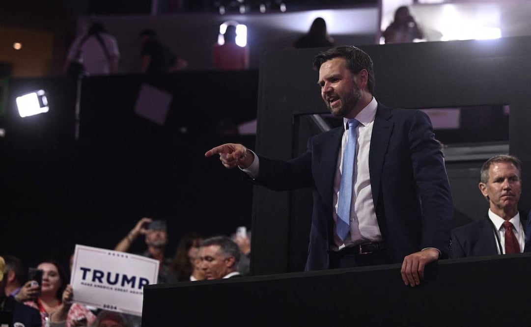 El senador estadounidense de Ohio y el candidato republicano a vicepresidente de 2024, J. D. Vance. Foto: AFP