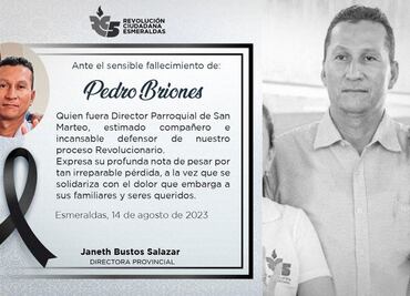 Asesinan a otro líder político en Ecuador, a sólo 5 días del ataque contra el candidato presidencial Villavicencio