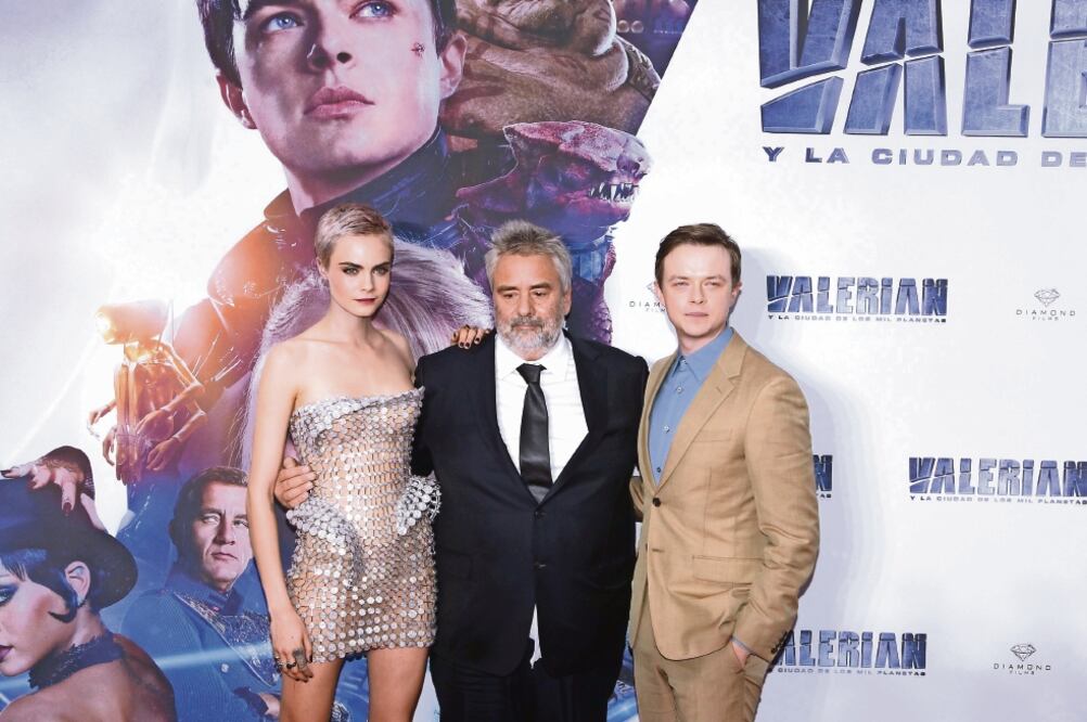 Cara Delevingne, Luc Besson y Dane DeHaan estuvieron en México para el estreno de la película Valerian (CLASOS)