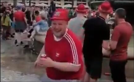 Hooligans de Liverpool hacen destrozos en Barcelona previo al partido