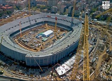 Obreros del nuevo Camp Nou del Barcelona protagonizan una pelea multitudinaria
