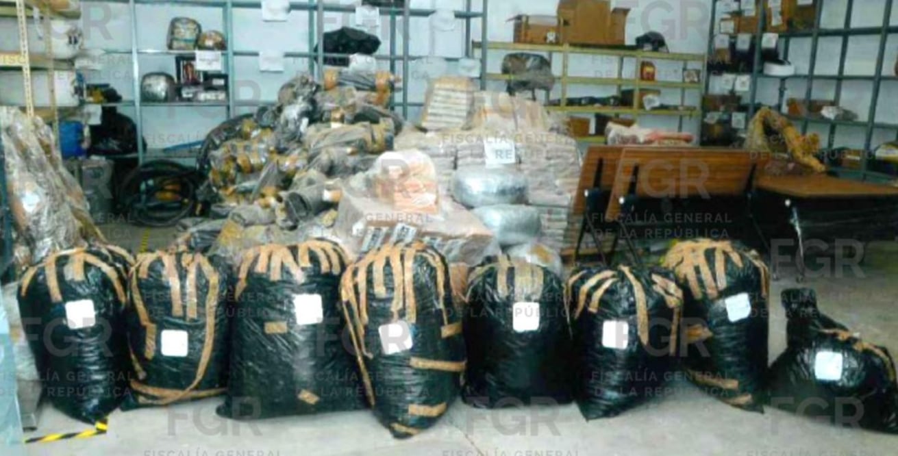 Decomiso en marihuana en Oaxaca. Foto: Especial