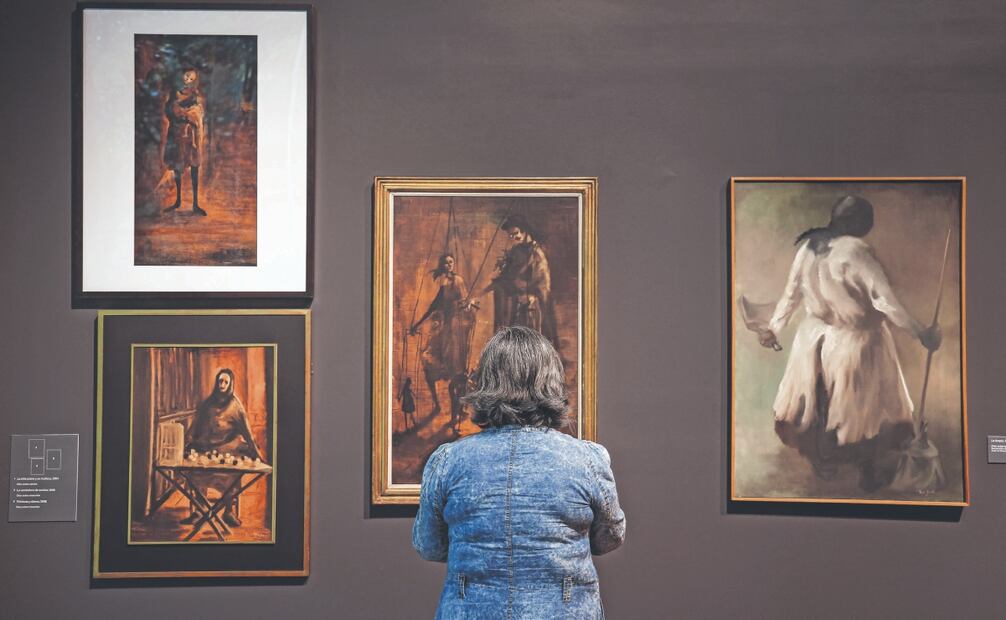 Algunas de sus obras tienen personajes anónimos y sórdidos. Foto: Gabriel Pano/ EL UNIVERSAL