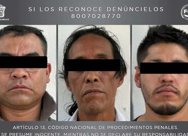 Capturan a tres supuestos integrantes del Cártel Jalisco Nueva Generación en el Edomex