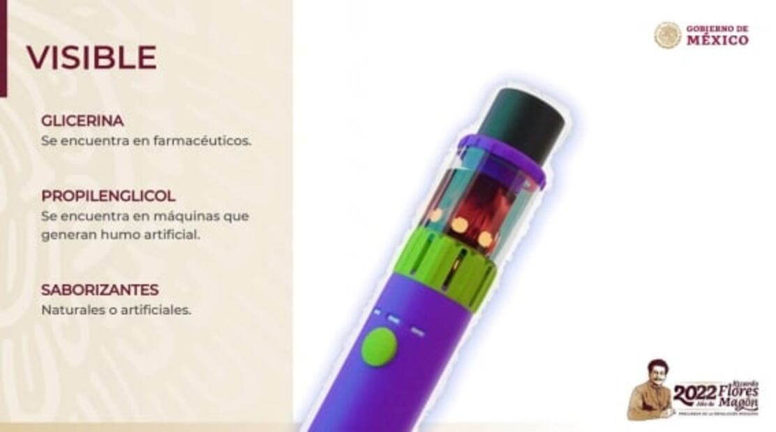 Cofepris desarma vapeador en la mañanera de AMLO y estas sustancias se encontraron