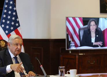 AMLO y Kamala Harris acuerdan abordar causas de fondo de la migración en el Triángulo Norte