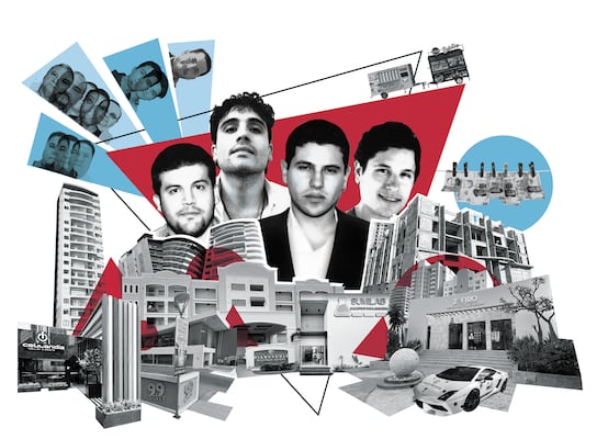 Esta es la red de lavado de "Los Chapitos"; hay cinco familias