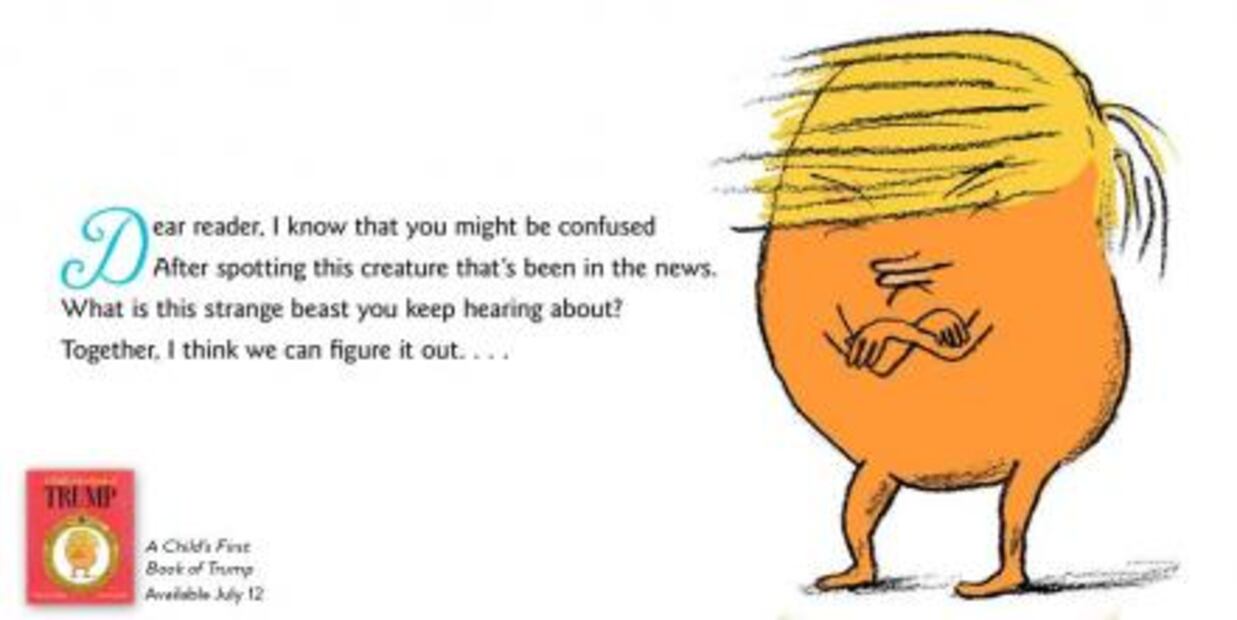 Libro para niños transforma a Trump en una papa naranja