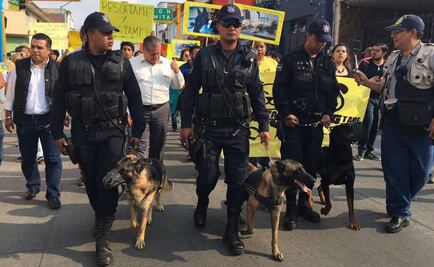 Marchan en Silao tras caso de perros policía desnutridos
