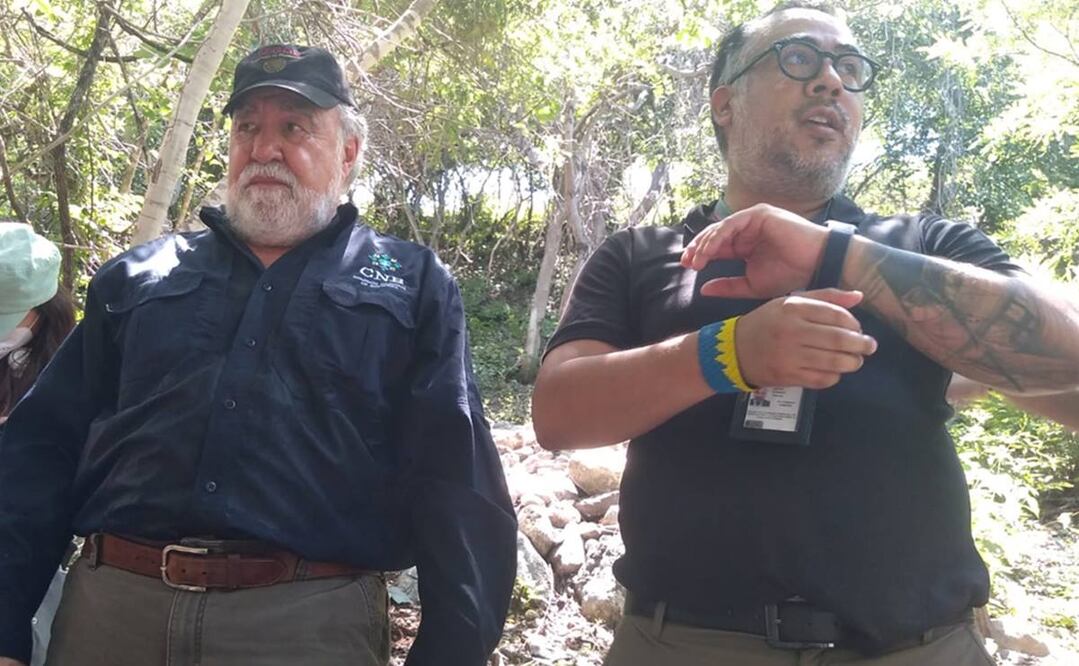 Alejandro Encinas, subsecretario de Derechos Humanos, y Omar Gómez Trejo, titular de la Fiscalía Especial en Investigación y Litigación del Caso Ayotzinapa de la FGR. Foto: Especial