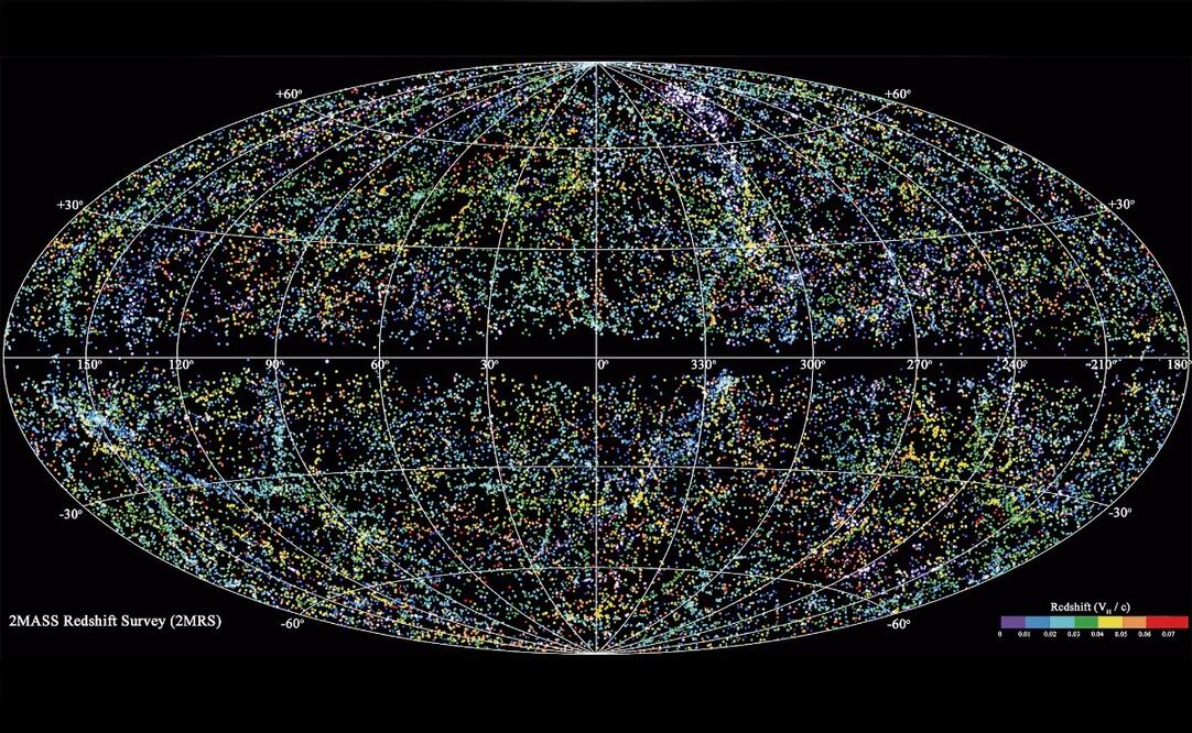 El mapa más completo del universo, elaborado por un equipo del Centro
Harvard-Smithsonian de Astrofísica. Foto: Centro Harvard-Smithsonian de Astrofísica