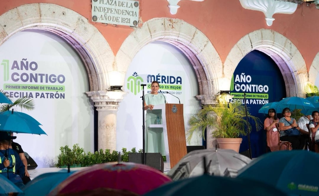 Mérida se gobierna de la mano de la gente; Cecilia Patrón presenta primer informe con enfoque en resultados y comunidad. Foto: Especial