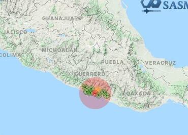 Reportan sismos de 4.9 y 4.4 con epicentro en San Marcos y Acapulco, Guerrero