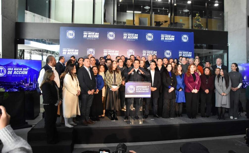 Rueda de prensa con diputados federales de Acción Nacional, Monterrey, Nuevo León. Foto: Emilio Vázquez/EL UNIVERSAL