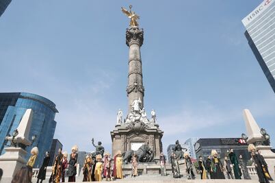 El Ángel de la Independencia se convirtió en pasarela de moda 