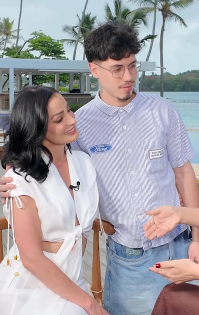 Ryan Muñiz, hijo de Dayanara Torres y  Marc Anthony.
Captura de pantalla enriquesantosshow